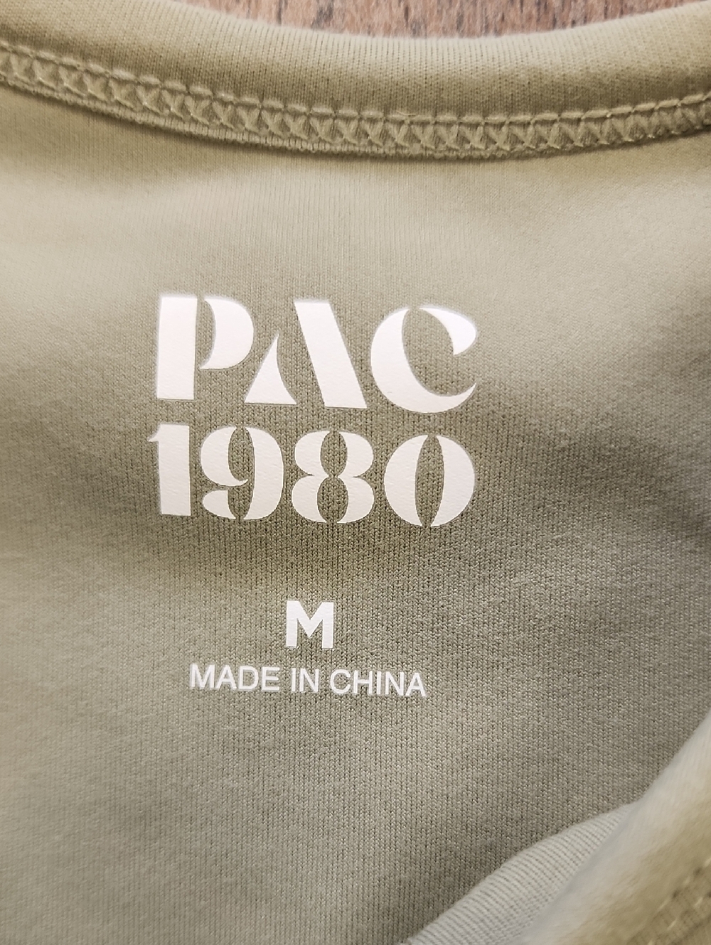 PAC 1980 Olive Green Athletic Romper Built In Bra Women’s Size Medium - Picture 3 of 8